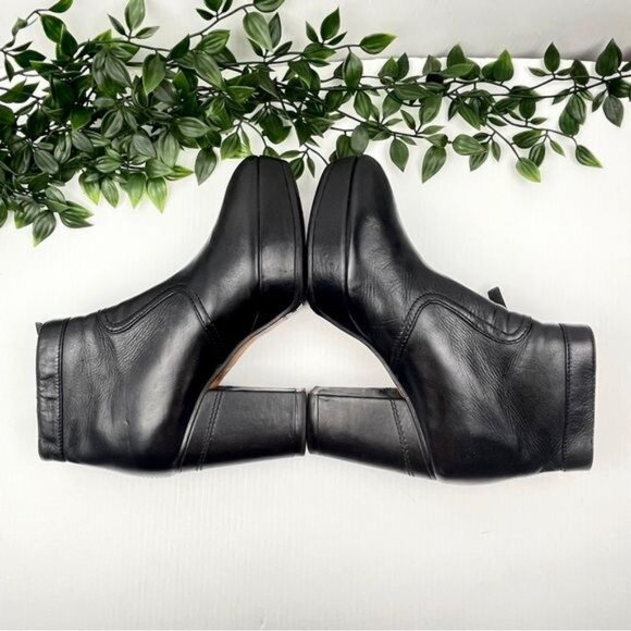 Acne Studios 'Track' block heel platform Black Ankle Boots 6.5 - Picture 6 of 14